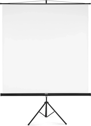 Stativové projekční plátno 180 × 180 cm 2v1 bílé