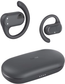 Hama bezdrátová sluchátka do uší true wireless s indukční nabíječkou, šedá