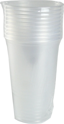 Plastový kelímek 500 ml transparentní – sada 10 ks