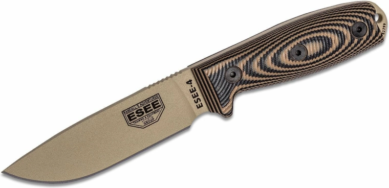 ESEE Model 4 univerzální nůž na přežití Desert Tan