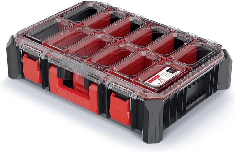 Organizér MSX 54,3 × 39 × 12,6 cm černý s polykarbonátovým víkem