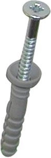 Hmoždinka natloukací s plochou hlavou 6×45 mm, balení 100 ks
