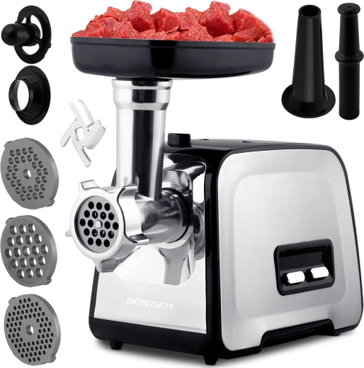 Elektrický mlýnek na maso BERDSEN 1200 W s reverzním chodem