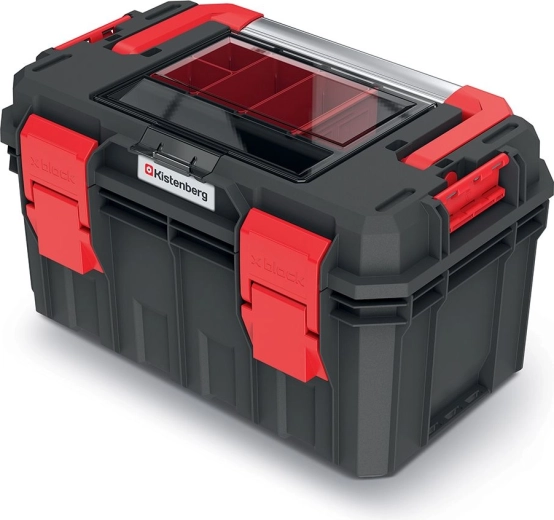 Kufr na nářadí s organizérem Kistenberg S Block ALU 450 × 280 × 264 mm, IP55