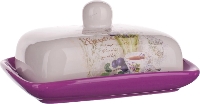 Keramická máslenka Lavender 17,5 × 13 cm