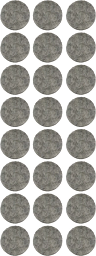 Samolepicí ochranné podložky pod nábytek TORO, mix tvarů, 24 ks