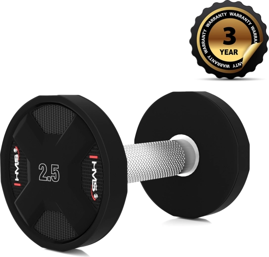 Jednoruční činka z polyuretanu HMS HPC 2,5 kg