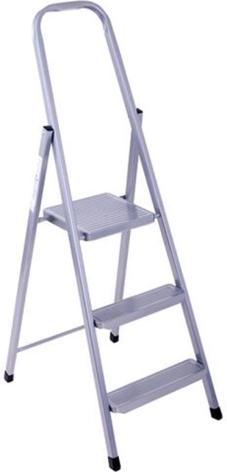 Skládací ocelové schůdky, 3 stupně, nosnost 150 kg