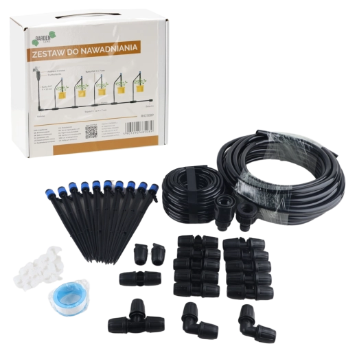Sada kapkové závlahy s 10 nastavitelnými kapkovači