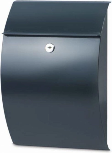 Poštovní schránka CAPRI, antracit, pozinkovaná ocel, 300 × 215 × 70 mm