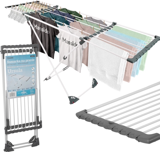 Teleskopický sušák na prádlo s kolečky Ursula 20 m