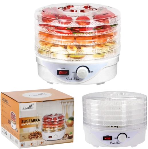 Sušička potravin 5patrová 250 W, průměr 24 cm - 1 kus
