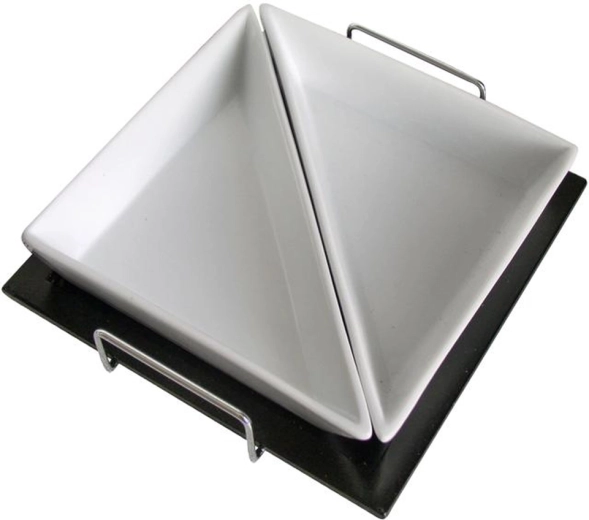 Servírovací sada misek s podnosem Toro čtvercová