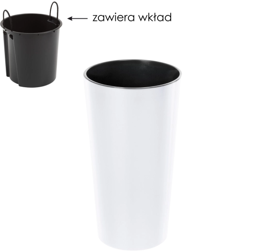 Květináč Lilia 19 cm s vložkou Lamela