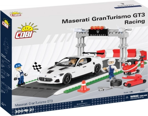 Stavebnice maserati gran turismo gt3 racing – startovní pole a paddock od cobi (1:35)