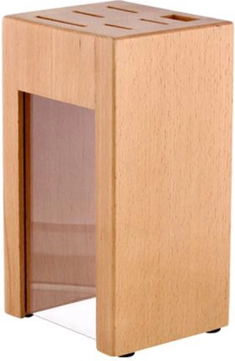 Dřevěný blok na nože z bukového dřeva, 6 pozic