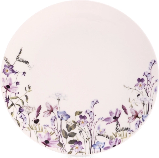 Porcelánový mělký jídelní talíř Louka 24 cm