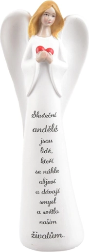 Keramická dekorace Skuteční andělé – anděl 19 cm