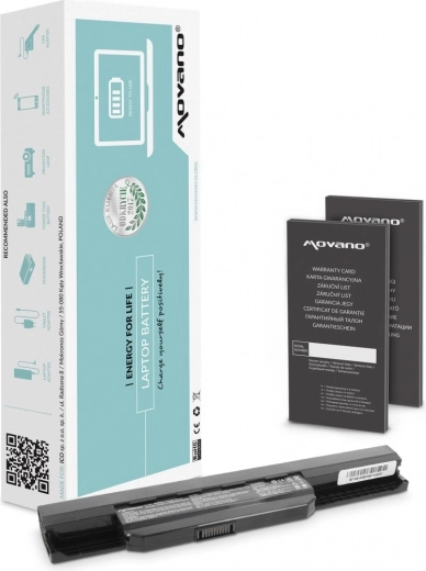 Baterie Movano pro notebooky Asus K53S/X53S/X53U/X54C 4400 mAh (48 Wh)