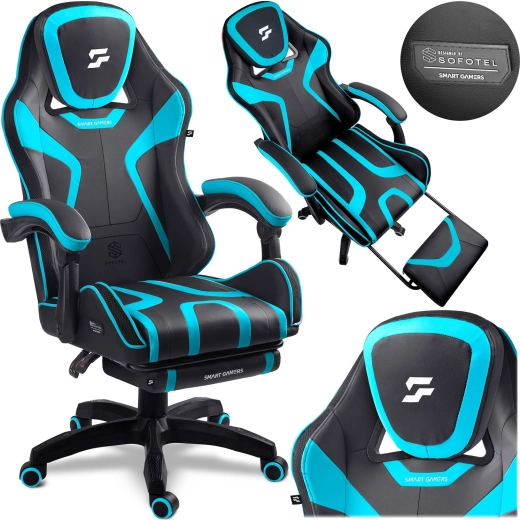 Herní otočná židle s podnožkou Specter Sofotel