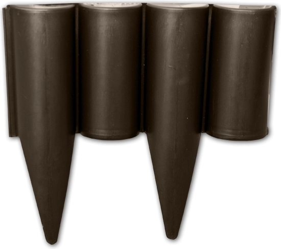 Plastová zahradní palisáda hnědá PALGARDEN 12,5 cm × 2,5 m