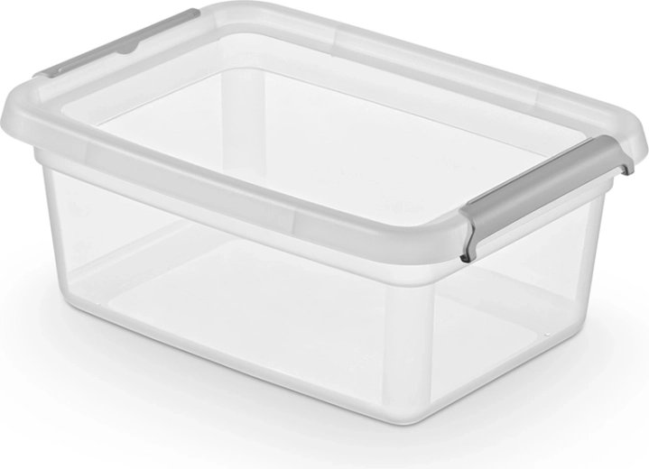 Basestore úložný box s víkem a klipsy 12,5 l