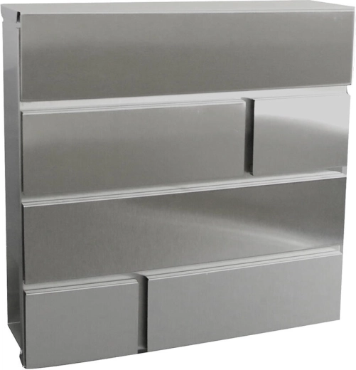 Poštovní schránka BRICKS z nerezové oceli 370 × 370 × 105 mm