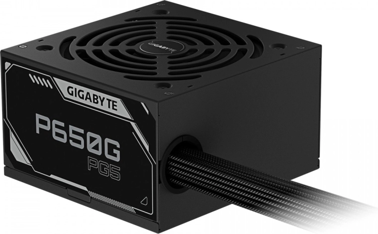 Gigabyte P650G 650W ATX napájecí zdroj s hydraulickým 120mm ventilátorem, ATX 3.1 a PCIe 5.0