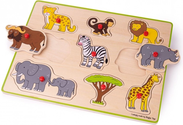 Vkládací puzzle Safari