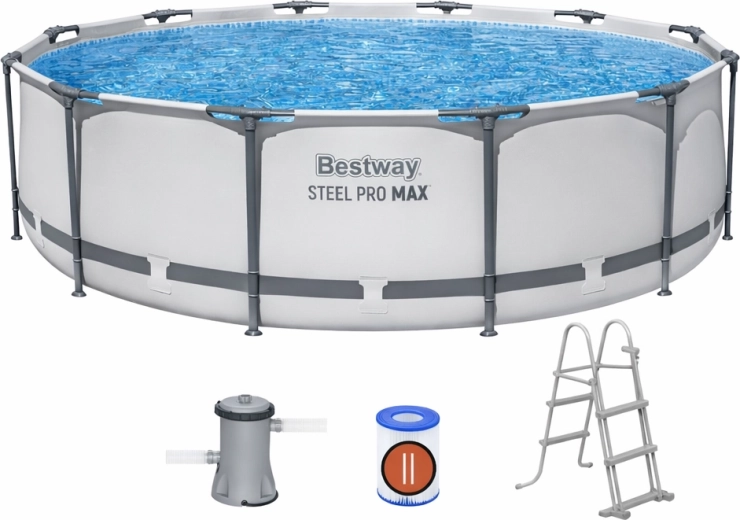 Zahradní bazén BESTWAY Steel Pro MAX 366 × 100 cm se setem