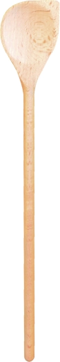 Vařečka oválná s rohem 30 cm z bukového dřeva