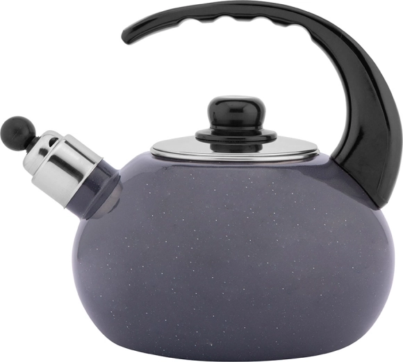 Smaltovaná konvice na vodu 2,5 l šedá kropenatá