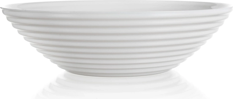 Skleněná polévková miska 20 cm HARENA bílá