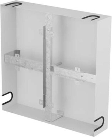 Lanberg stelaž pro rezervu kabelu 500 × 500 mm šedý - 1 kus