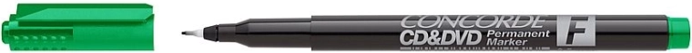 Permanentní popisovač na CD a DVD Concorde, zelený, 0,5 mm