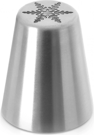 Ruská cukrářská špička sněhová vločka z nerezové oceli
