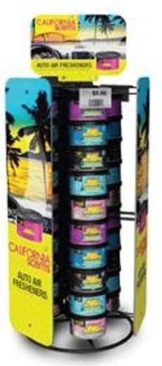 Trojstranný otočný stojan na vůně do auta California Scents