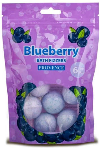 Šumivé bomby do koupele borůvka Provence 6 ks (20 g)