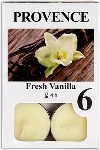 Čajové svíčky vanilka, 6 ks