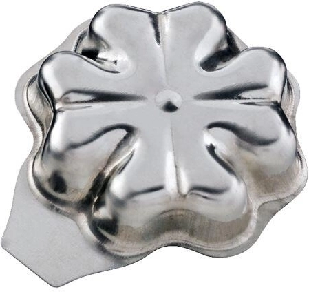 Formičky čtyřlístek z pocínovaného plechu, 40 mm (20 ks)