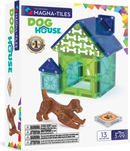 MAGNA-TILES magnetická stavebnice psí bouda (13 dílků)