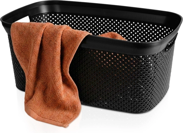 Bathroom Solutions plastový koš na prádlo černý 35 l