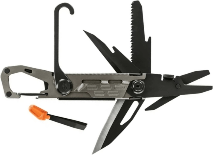 Gerber Stakeout graphite – kempingový multifunkční nástroj (11 funkcí)