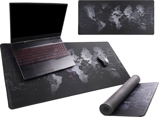 Velká podložka na stůl s mapou světa 40 × 90 cm