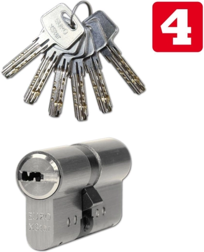 Cylindrická vložka 30/35 nikl – 6 klíčů, 4. třída bezpečnosti RICHTER