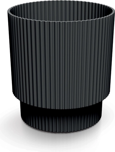 Plastový květináč Milly 19,5 cm – uhelná barva