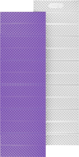 Skládací pěnová karimatka s hliníkovou vrstvou, fialová