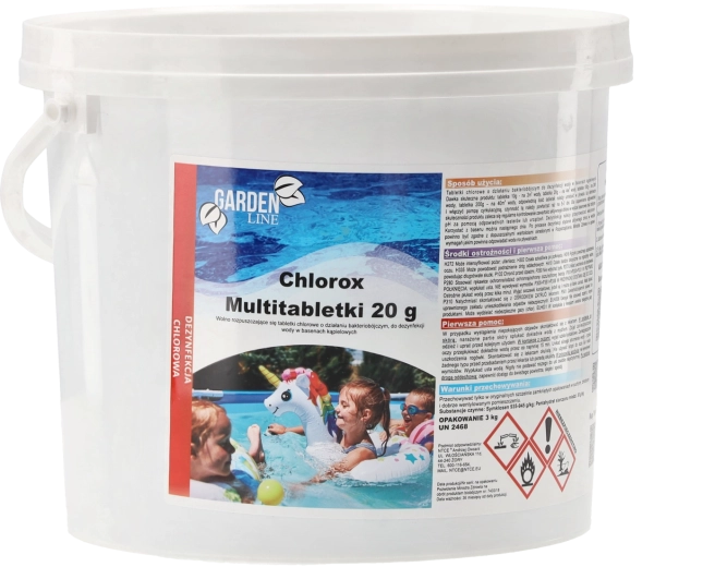 Chlorové multifunkční tablety 20 g – pomalu rozpustné 3 kg
