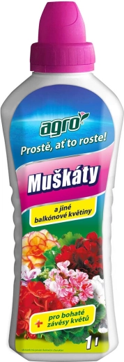 Kapalné hnojivo pro muškáty AGRO 1 l