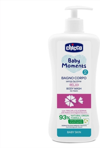 Chicco Baby Moments Relax sprchový gel pro děti od narození 500 ml